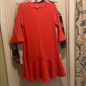 Elegant Red Midi Dress